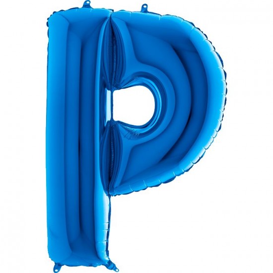 P Harf Grabo Mavi Folyo Balon 102 cm