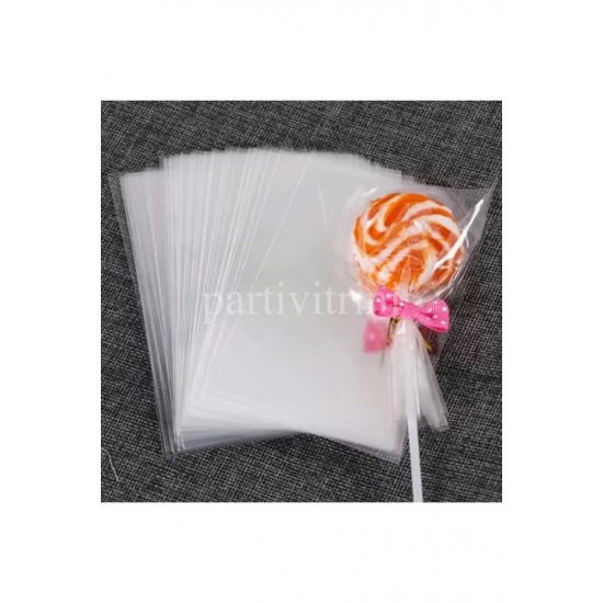 Parlak Bantsız Şeffaf Jelatin - Kurabiye Aksesuar Poşeti 11x17cm 100 Adet Parlak Bantsız Şeffaf Jelatin - Kurabiye Aksesuar Poşeti 11x17cm 100 Adet