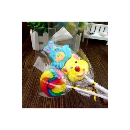 Parlak Bantsız Şeffaf Jelatin - Kurabiye Aksesuar Poşeti 11x17cm 100 Adet Parlak Bantsız Şeffaf Jelatin - Kurabiye Aksesuar Poşeti 11x17cm 100 Adet