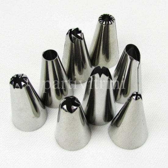 Pasta Süsleme Seti Krema Torbası Ve 9 Farklı Metal Duy