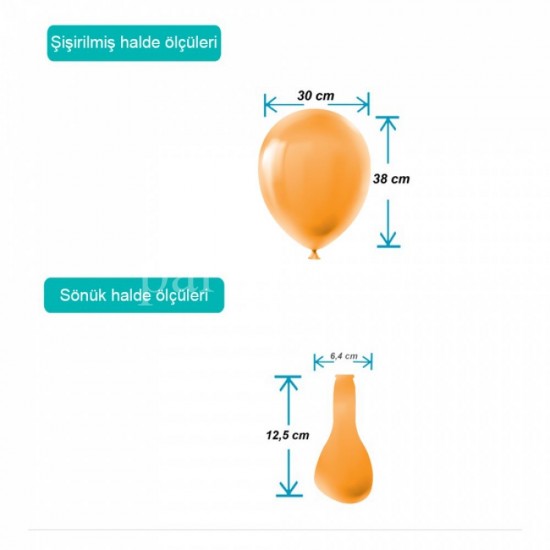 ​​Pastel Rengarenk Balon 100'lü
