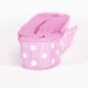 Pembe Renk Puantiyeli Grogren Kurdela 2 Cm. X 10 Metre Pembe Renk Puantiyeli Grogren Kurdela 2 Cm. X 10 Metre