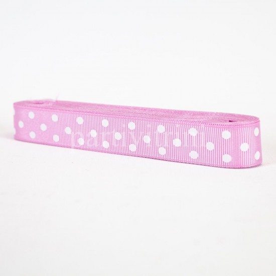 Pembe Renk Puantiyeli Grogren Kurdela 2 Cm. X 10 Metre Pembe Renk Puantiyeli Grogren Kurdela 2 Cm. X 10 Metre