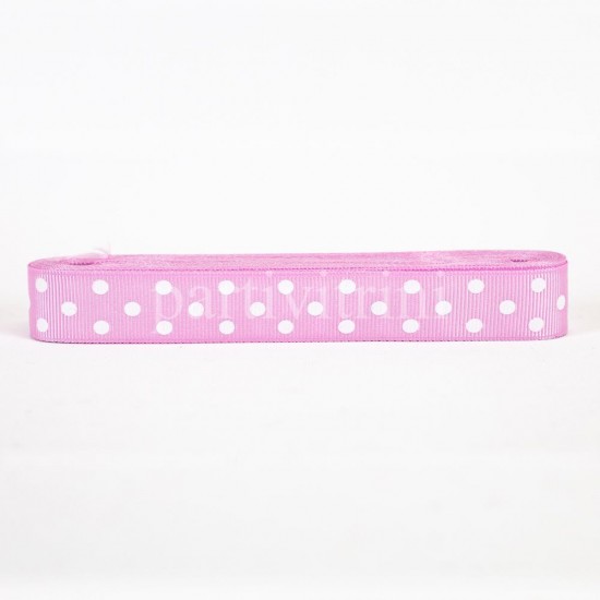 Pembe Renk Puantiyeli Grogren Kurdela 2 Cm. X 10 Metre Pembe Renk Puantiyeli Grogren Kurdela 2 Cm. X 10 Metre
