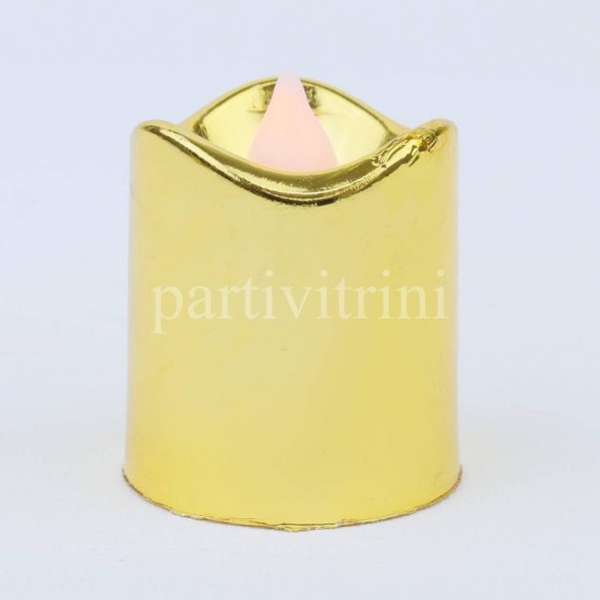 Gold Renk Pilli Mum 4 cm