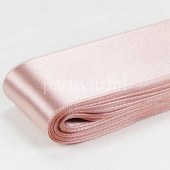 Pudra Renk Saten Kurdela 5 Cm. X 10 Metre