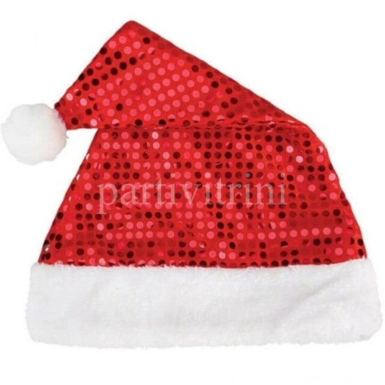 Noel Baba Şapkası Pullu