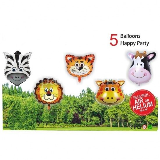 Safari Hayvanları Balon Seti 5 Li