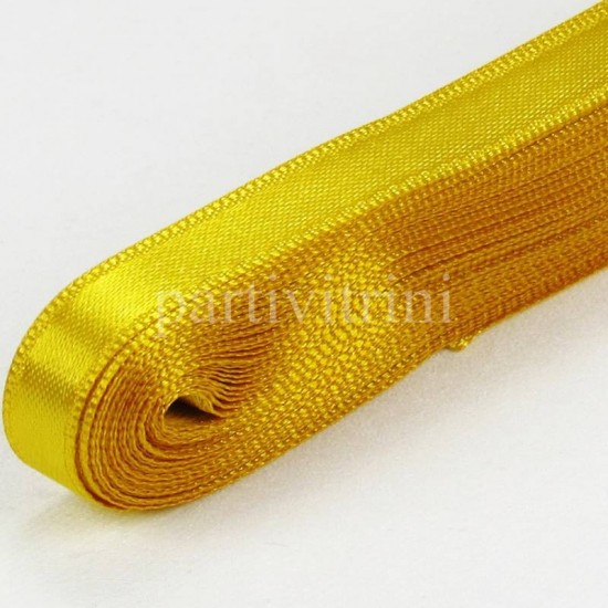 Sarı Renk Saten Kurdela 1 Cm. X 10 Metre