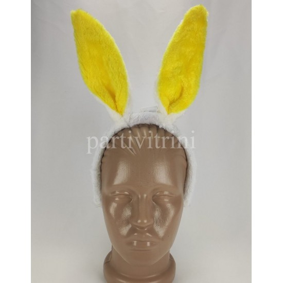 Sarı Tavşan Kulaklı Led Işıklı Taç