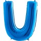 U Harf Grabo Mavi Folyo Balon 102 cm