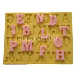 Üzeri Yuvarlak Desenli Alfabe Şeklinde Silikon Pasta ve Şeker Hamuru Kalıbı 2x2x0,5 cm Üzeri Yuvarlak Desenli Alfabe Şeklinde Silikon Pasta ve Şeker Hamuru Kalıbı 2x2x0,5 cm