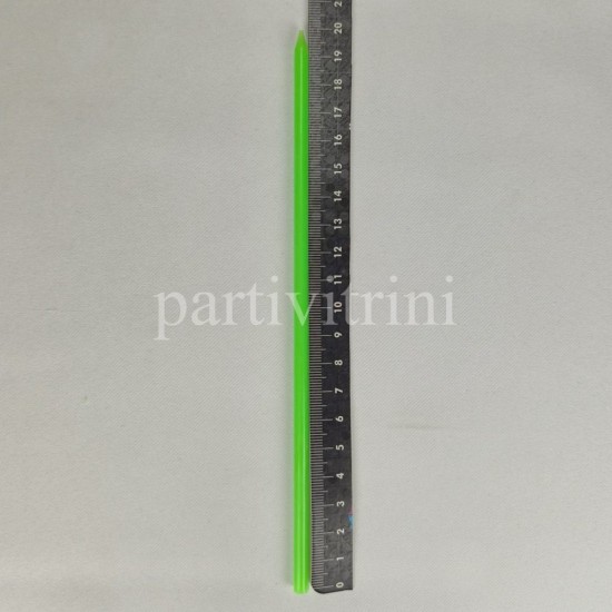 Fosforlu Yeşil Çubuk Mum 20 cm 6 Adet