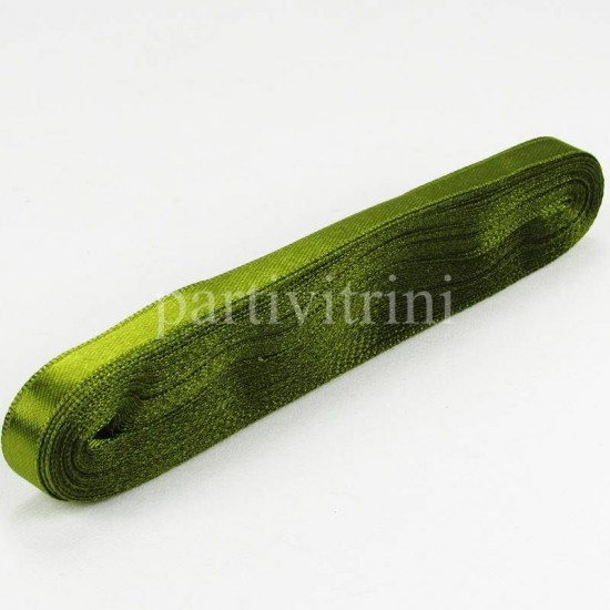 Yeşil Saten Kurdela 1 Cm. X 10 Metre