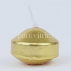 Yüzen Mum Gold Renk Büyük Boy 16 Adet