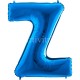 Z Harf Grabo Mavi Folyo Balon 102 cm