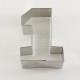 1 Rakamı Şeklinde Metal Kurabiye Kalıbı 8.5 Cm