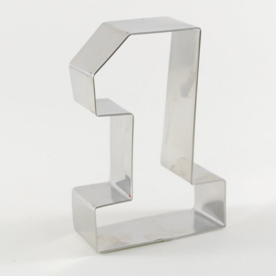 1 Rakamı Şeklinde Metal Kurabiye Kalıbı 8.5 Cm