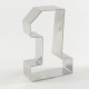 1 Rakamı Şeklinde Metal Kurabiye Kalıbı 8.5 Cm