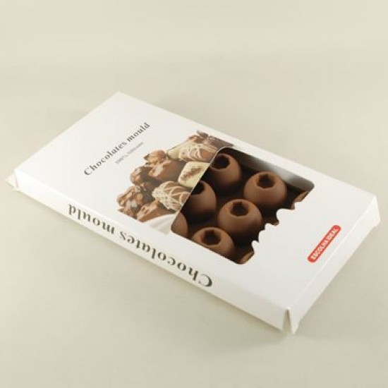 Ortası Sekizgen Yuvarlak Figürlü Çikolata Kalıbı - Sabun Kalıbı