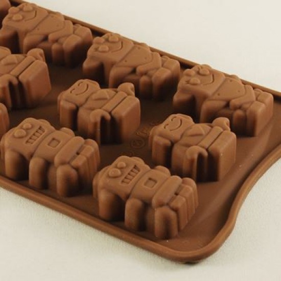 Robot Figürlü Çikolata Kalıbı - Sabun Kalıbı