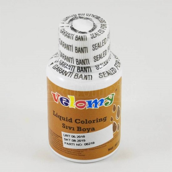 Velomy Kahverengi Sıvı Gıda Boyası 60 ml