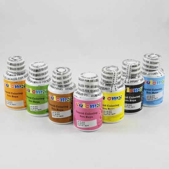 Velomy Pembe Renk Sıvı Gıda Boyası 60 ml
