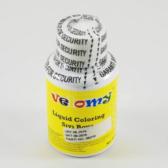 Velomy Sarı Renk Sıvı Gıda Boyası 60 ml