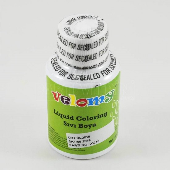 Velomy Yeşil Renk Sıvı Gıda Boyası 60 ml