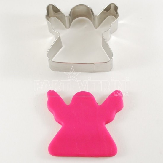 Kanatlı Melek Metal Kurabiye Kalıbı 8 Cm
