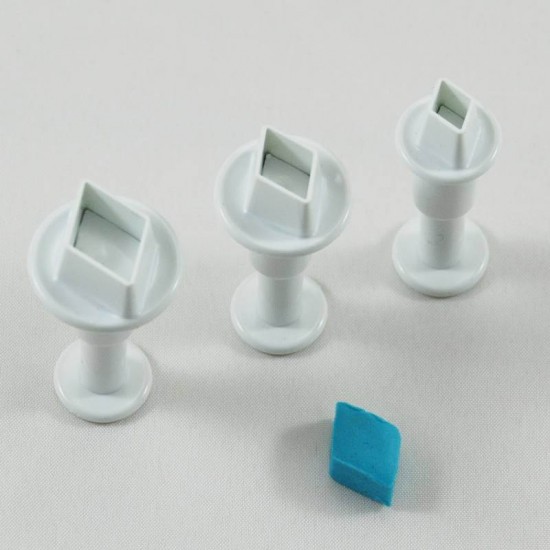 Baklava Dilimi Şeklinde Basmalı Kalıp Kopat Seti 3 Boy