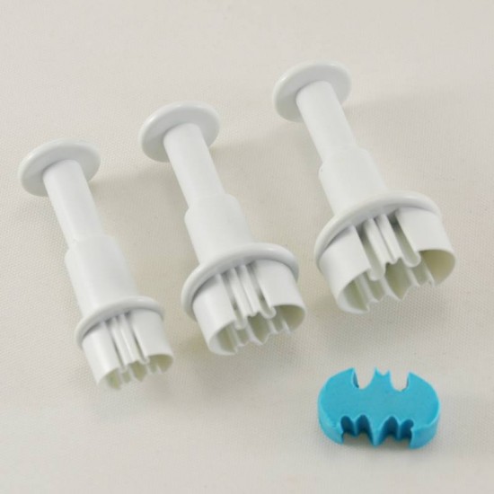 Batman Şeklinde Basmalı Kalıp Kopat Seti 3 Boy