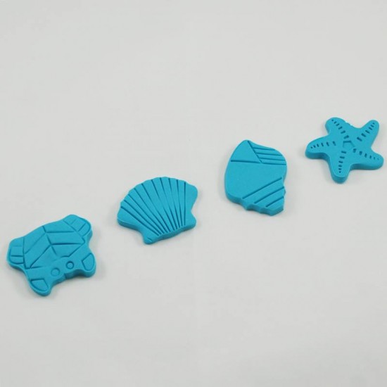 Deniz Temalı Basmalı Kalıp 4 lü Kopat Seti