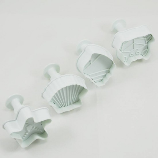 Deniz Temalı Basmalı Kalıp 4 lü Kopat Seti