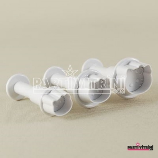 Hello Kitty Şeklinde Basmalı Kalıp Kopat Seti 3 Boy