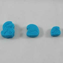 Şirinler Basmalı Kalıp Kopat Seti 3 Boy