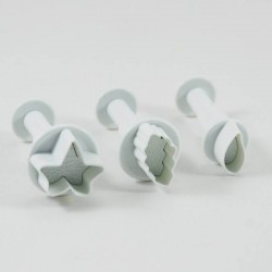 Yaprak Şeklinde Basmalı Kalıp Kopat Seti 3 Boy