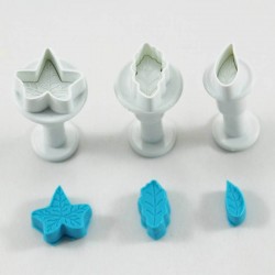 Yaprak Şeklinde Basmalı Kalıp Kopat Seti 3 Boy