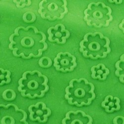 Çiçek Desenli Akrilik Kalem Merdane 21 Cm