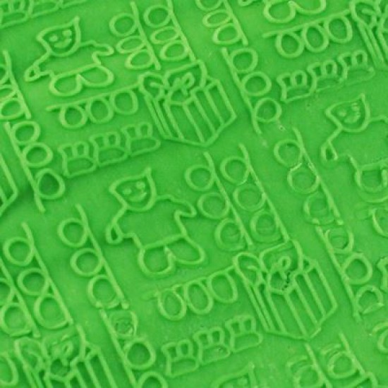 Çizim Adam Ve Hediye Desenli Akrilik Mini Merdane 16.5 Cm