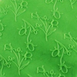 Dallı Çiçek Desenli Akrilik Kalem Merdane 21 Cm