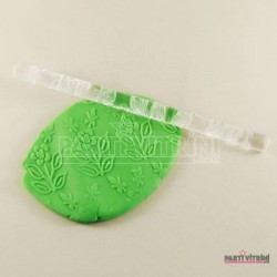 Gül Desenli Akrilik Kalem Merdane 21 Cm