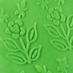 Gül Desenli Akrilik Kalem Merdane 21 Cm