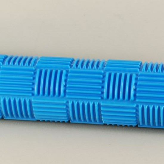 Hasır Sepet Desenli Şeker Hamuru İçin Mavi Merdane 39 Cm