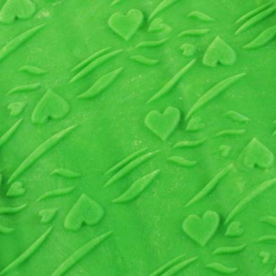 Kalp Ve Dekoratif Figür Desenli Akrilik Mini Merdane 16.5 Cm