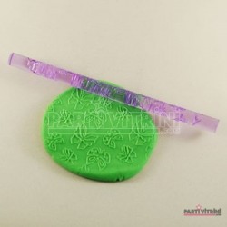 Kelebek Desenli Akrilik Kalem Merdane 21 Cm