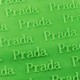 Prada Yazı Desenli Akrilik Kalem Merdane 21 Cm