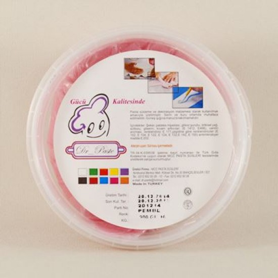 Dr Paste Şeker Hamuru Pembe Renk 200 Gr