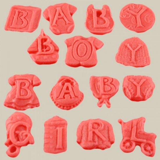 Baby Boy-Baby Girl Desenli Silikon Şeker Hamuru Ve Sabun Kalıbı