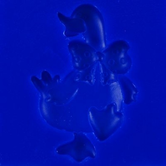 Ördek Figürlü Silikon Şeker Hamuru Ve Sabun Kalıbı